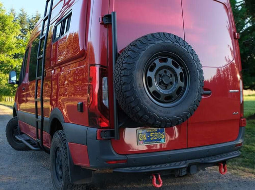 Flatline Van Co. 2019-2026 Mercedes-Benz Sprinter Van Rear Tire Carrier – image 2 of 10