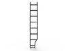 Flatline Van Co. 2007-2026 Mercedes-Benz Sprinter Van Side Ladder Wheel Wrap – image 1 of 11