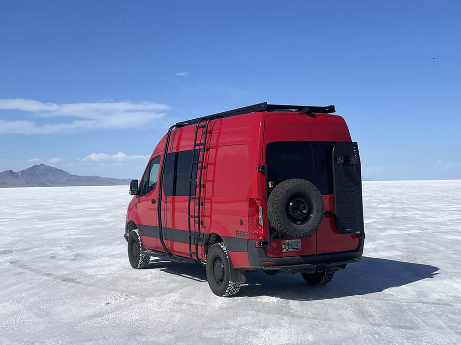 Flatline Van Co. 2019-2026 Mercedes-Benz Sprinter Van Rear Tire Carrier – image 5 of 10