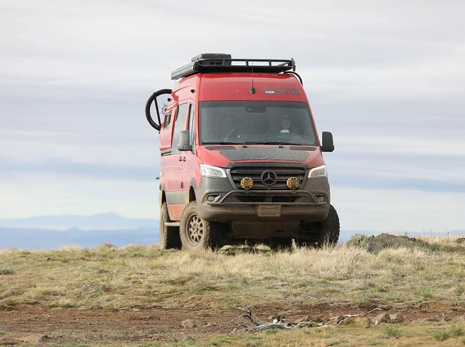 Flatline Van Co. 2019-2026 Mercedes-Benz Sprinter Van Nudge Bar – on the trail, image 9 of 14