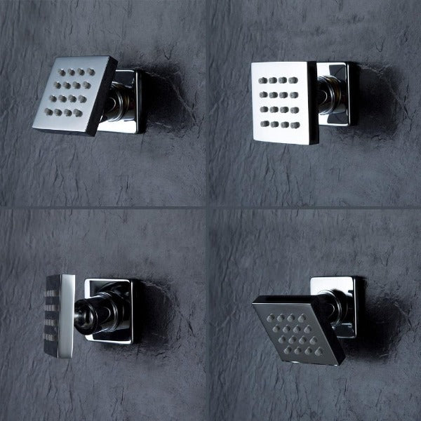 Cascada 2” Square Body Spray Shower Jet with built-in 16-Nozzles - View 15