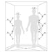 Cascada 2” Square Body Spray Shower Jet with built-in 16-Nozzles - Dimensions