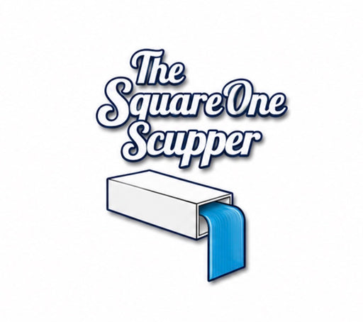 TessaRai Square One Scupper — ABS Pool/Wall Scupper