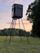 Boonetown adjustable metal base stand for hunting blind view