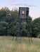 Boonetown adjustable metal base stand for hunting blind view