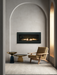55" Fireplace STANFORD-55G-LP-DELUXE - back view