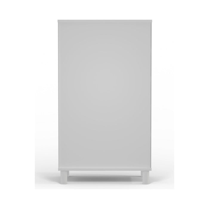 Alpine Furniture Stapleton Five Drawer Chest, White