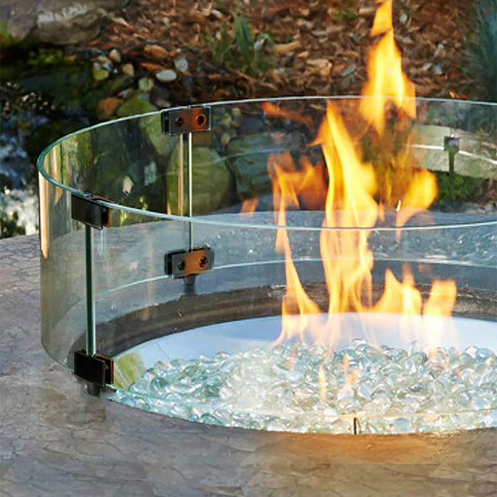 Starfire Designs 22" Round Fire Pit Glass Wind Guard Starfire Designs