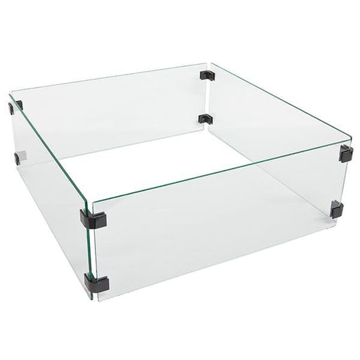 Starfire Designs 25" Square Fire Pit Glass Wind Guard Starfire Designs
