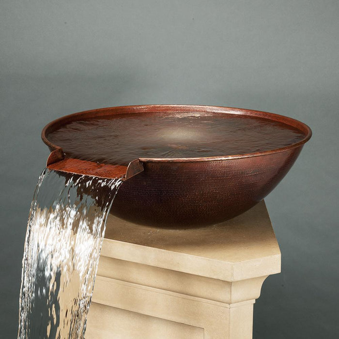 Taza Moreno 30" W Round Copper Water Bowl - MORENO-TAZA-WB-309 by Starfire Designs Starfire Designs