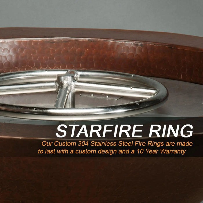 Cono Moreno 31" W Round Copper Fire Bowl - MORENO-CONO-3110 by Starfire Designs Starfire Designs