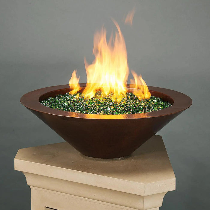 Cono Moreno 31" W Round Copper Fire Bowl - MORENO-CONO-3110 by Starfire Designs Starfire Designs