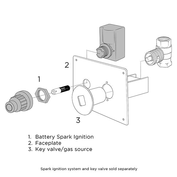 Starfire Designs Push Button Spark Key Valve Mounting Plate Starfire Designs