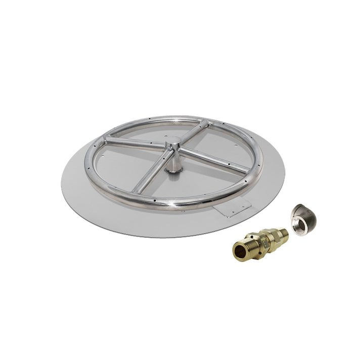 Starfire Designs Round Fire Pit Burner Kit - Match Lit Ignition Starfire Designs