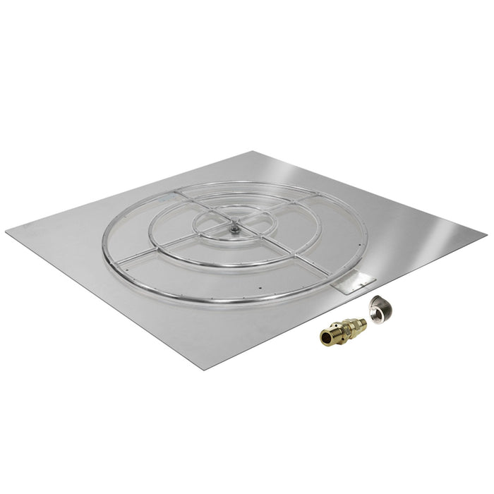 Starfire Designs Square Fire Pit Burner Kit - Match Lit Ignition Starfire Designs