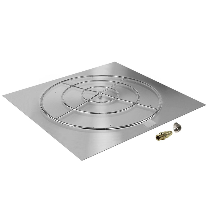 Starfire Designs Square Fire Pit Burner Kit - Match Lit Ignition Starfire Designs