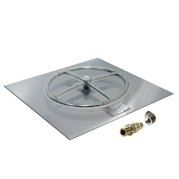 Starfire Designs Square Fire Pit Burner Kit - Match Lit Ignition Starfire Designs