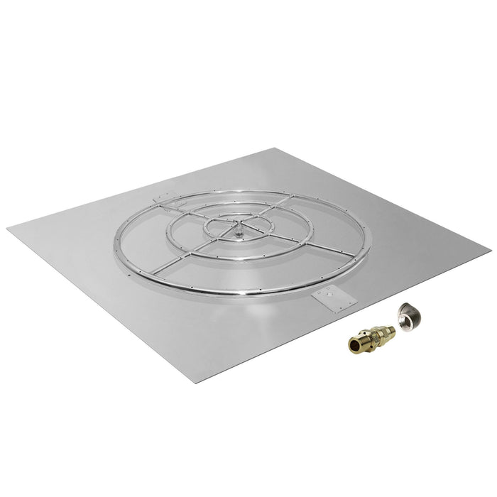 Starfire Designs Square Fire Pit Burner Kit - Match Lit Ignition Starfire Designs