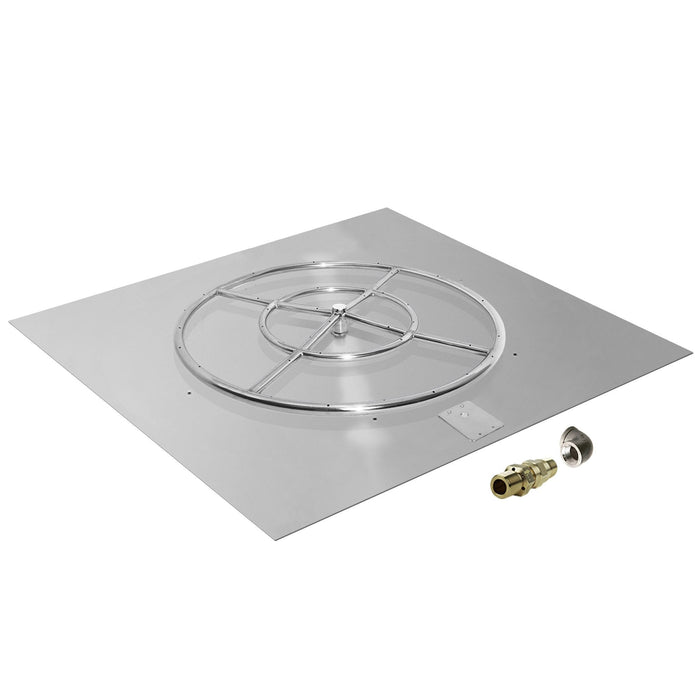 Starfire Designs Square Fire Pit Burner Kit - Match Lit Ignition Starfire Designs
