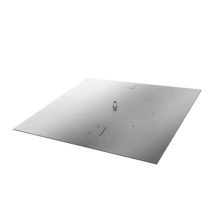 36" - 48" Stainless Steel Square Burner Pan - High Capacity Starfire Designs