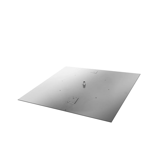 36" - 48" Stainless Steel Square Burner Pan - High Capacity Starfire Designs