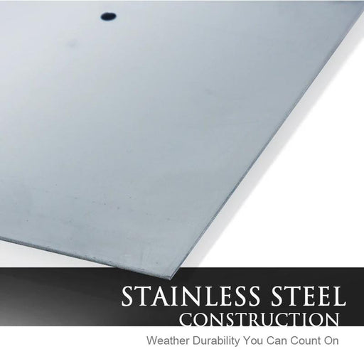 36" - 48" Stainless Steel Square Burner Pan - High Capacity Starfire Designs