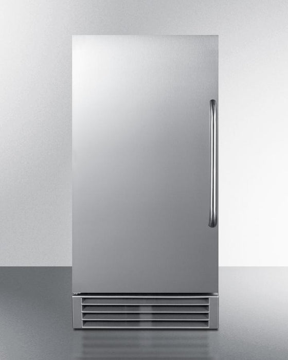 Summit 15" Wide 50 Lb. ADA Compliant Commercially Listed Outdoor Clear Icemaker with Automatic Defrost... Beverage Cooler