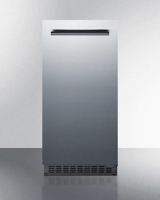 Summit 15" Wide 62 Lb. Built-In Undercounter Commercially Listed Indoor/Outdoor Clear Icemaker with... Beverage Cooler