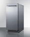 Summit 15" Wide 62 Lb. Built-In Undercounter Commercially Listed Indoor/Outdoor Clear... Beverage Cooler - Side View