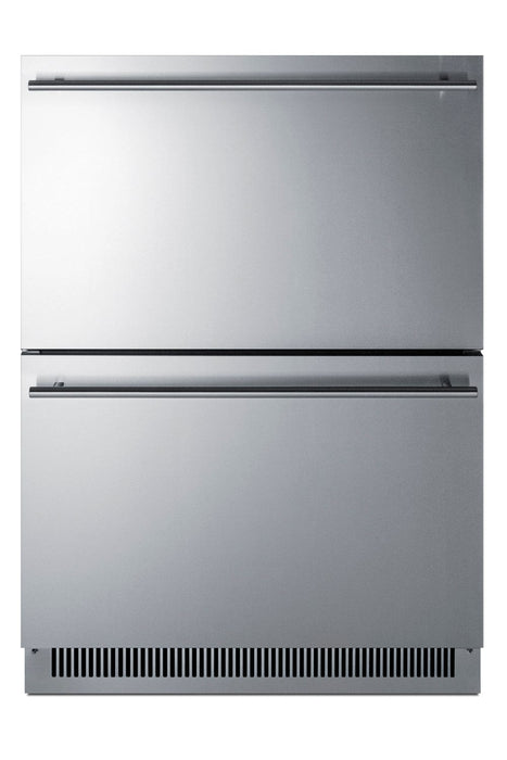 Summit 24" Wide Stainless Steel 2-Drawer All-Freezer, ADA Compliant / ADFD2D24