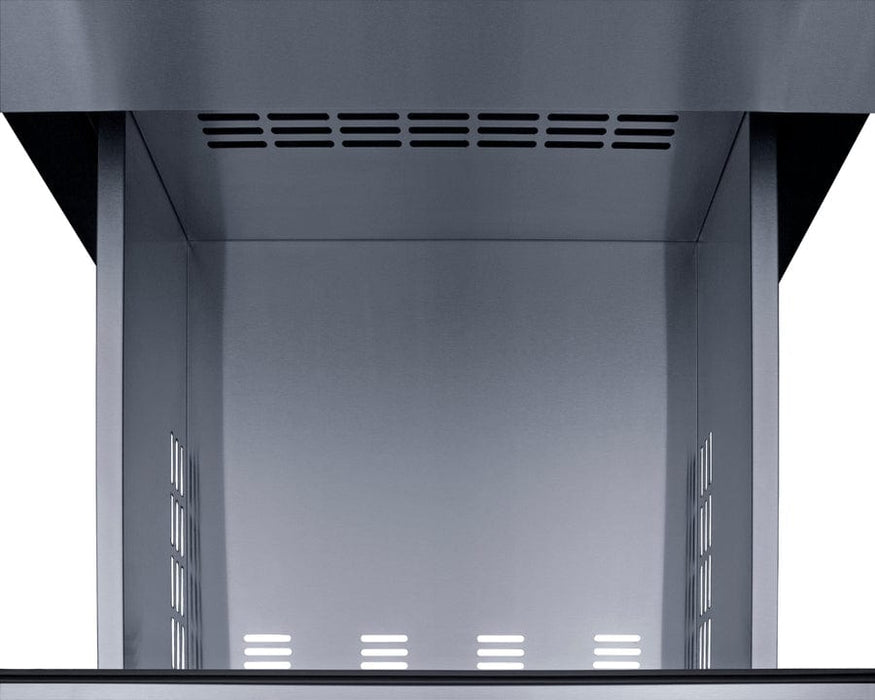 Summit 24" Wide Built-In 3-Drawer Outdoor All-Refrigerator with Stainless Steel Fronts and Black Cabinet / SP6DS3DOS