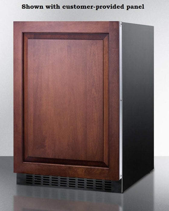 Summit 24" Wide Outdoor All-Refrigerator (Panel Not Included) / 4.6 cu.ft. Capacity, Panel-Ready Door, Frost-Free Operation, Digital Thermostat, Recessed LED Light, Adjustable Glass Shelves, Optional Door Storage / SPR627OSIF