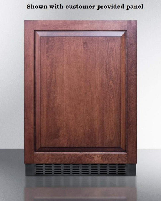 Summit 24" Wide Outdoor All-Refrigerator (Panel Not Included) / 4.6 cu.ft. Capacity, Panel-Ready Door, Frost-Free Operation, Digital Thermostat, Recessed LED Light, Adjustable Glass Shelves, Optional Door Storage / SPR627OSIF