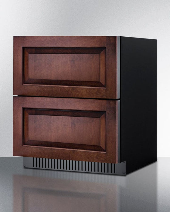 Summit 27" Wide 2-Drawer All-Refrigerator, ADA Compliant (Panels Not Included) / 4.83 cu.ft. Capacity, Panel-ready Drawer Front, Stainless Steel Drawers, Wide Temperature Range / SPR275OS2DPNRADA