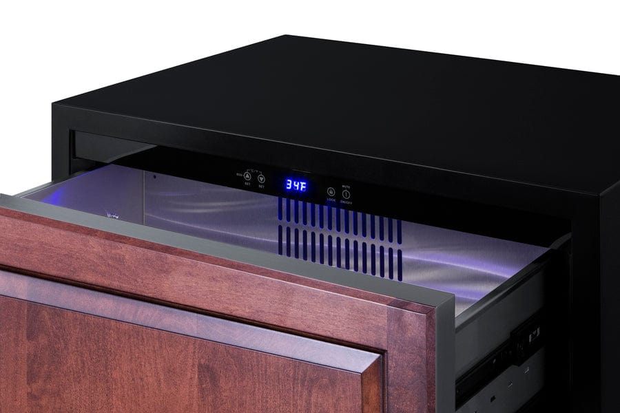 Summit 27" Wide 2-Drawer All-Refrigerator, ADA Compliant (Panels Not Included) / 4.83 cu.ft. Capacity, Panel-ready Drawer Front, Stainless Steel Drawers, Wide Temperature Range / SPR275OS2DPNRADA