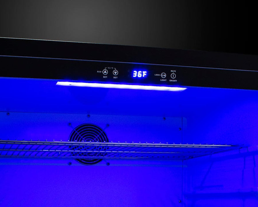 Summit 27" Wide Built-In All-Refrigerator / 4.98 cu.ft. Capacity, ADA Compliant, Built-In Capable, Digital Control Panel, Factory Installed Lock, Stainless Steel Door / FF27BSSADA