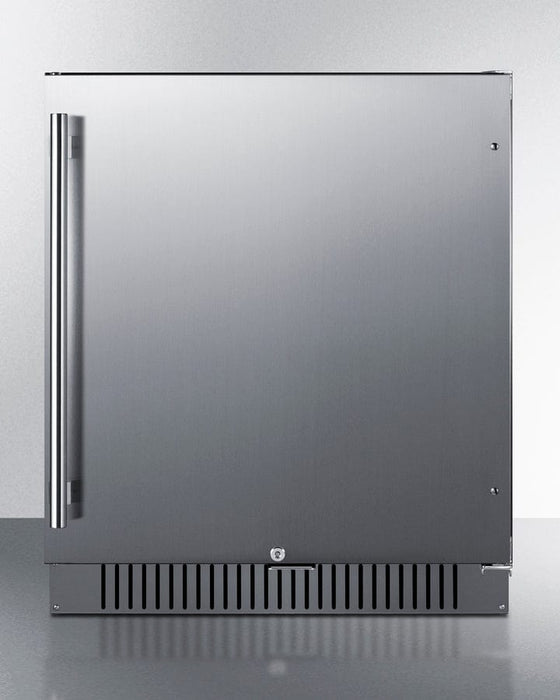 Summit 27" Wide Built-In All-Refrigerator / 4.98 cu.ft. Capacity, ADA Compliant, Built-In Capable, Digital Control Panel, Factory Installed Lock, Stainless Steel Door / FF27BSSADA