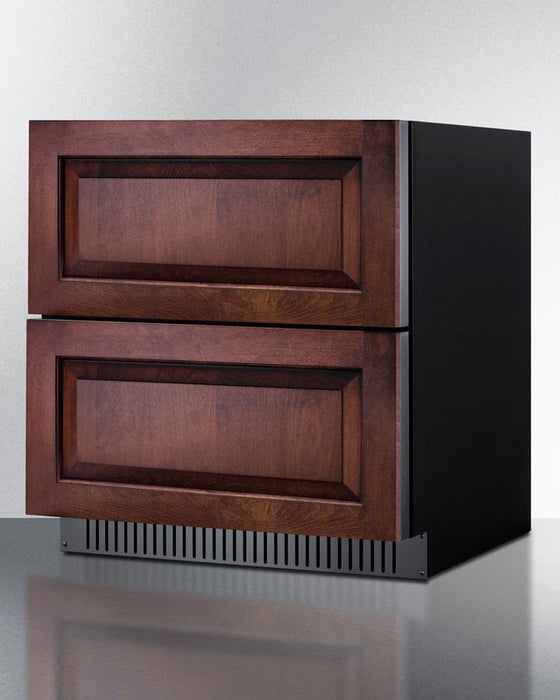 Summit 30" Wide 2-Drawer All-Refrigerator, ADA Compliant (Panels Not Included) / 5.42 cu.ft. Capacity, Panel-ready Drawer Fronts, Stainless Steel Drawers, Professional Handles / SPR3032DPNRADA