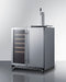 Summit 30" Wide Built-In Indoor/Outdoor Combination Wine Cellar or Kegerator / 6.3 cu.ft.... Beverage Cooler - Side View