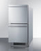 Summit Commercially Listed ENERGY STAR Certified 15" Wide 2-Drawer All-Refrigerator in Stainless... - Installation View
