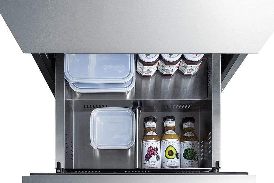 Summit Commercially Listed ENERGY STAR Certified 2-Drawer All Refrigerator in Stainless Steel Designed for... - View 9