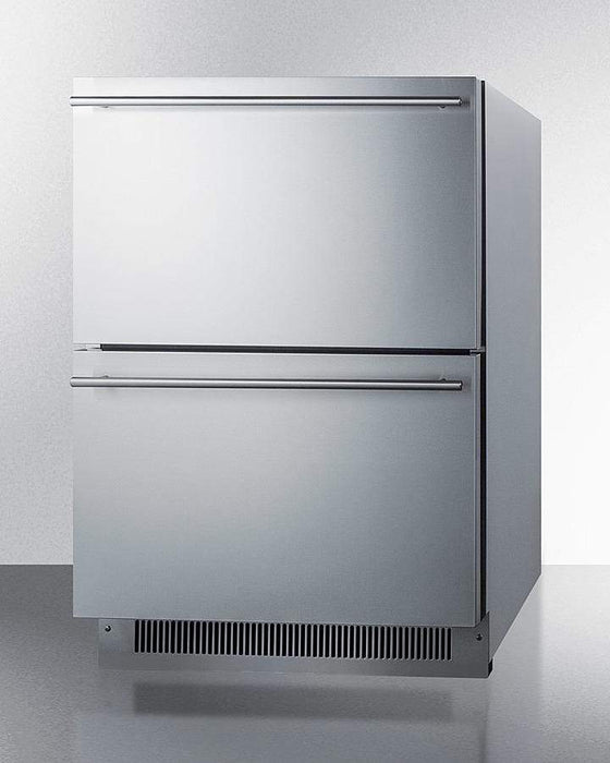 Summit Commercially Listed ENERGY STAR Certified 2-Drawer All Refrigerator in Stainless Steel Designed for... - View 16
