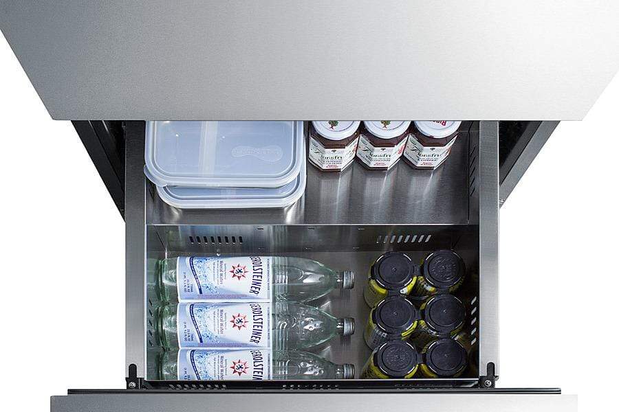 Summit Commercially Listed ENERGY STAR Certified 2-Drawer All Refrigerator in Stainless Steel Designed for... - View 10