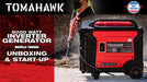 Tomahawk Power 10,500 Watt Inverter Generator Electric Start Super Quiet Portable Gas Power Professional Use - Product...