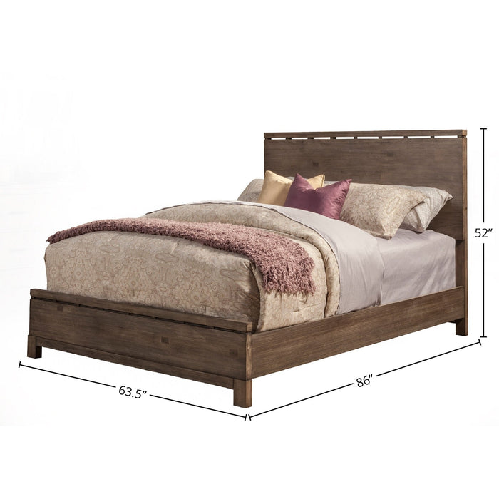 Alpine Furniture Sydney Bed, Weathered Grey