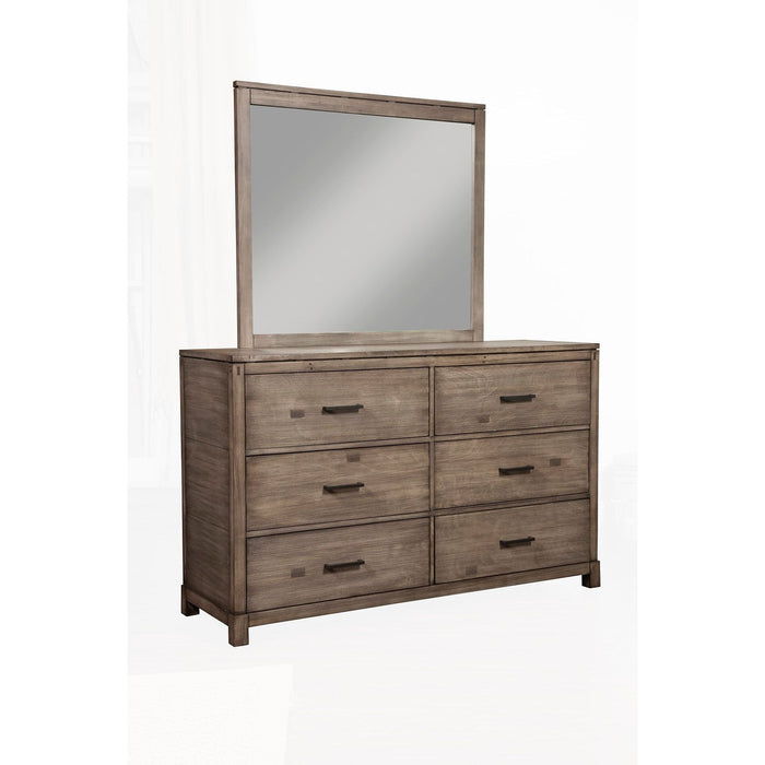 Alpine Furniture Sydney Mirror, Weathered Grey