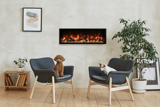 88" Electric Fireplace SYM-88-XT-BESPOKE - front view