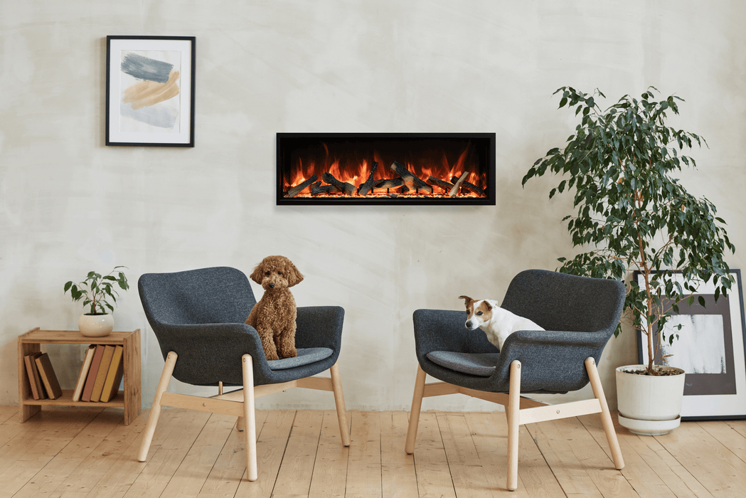 100" Electric Fireplace SYM-100-XT-BESPOKE - front view