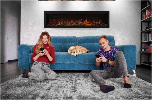 74" Fireplace Accessorie WM-74-LUMINA - angle view