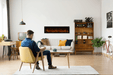 100" Electric Fireplace SYM-100-XT-BESPOKE - side view